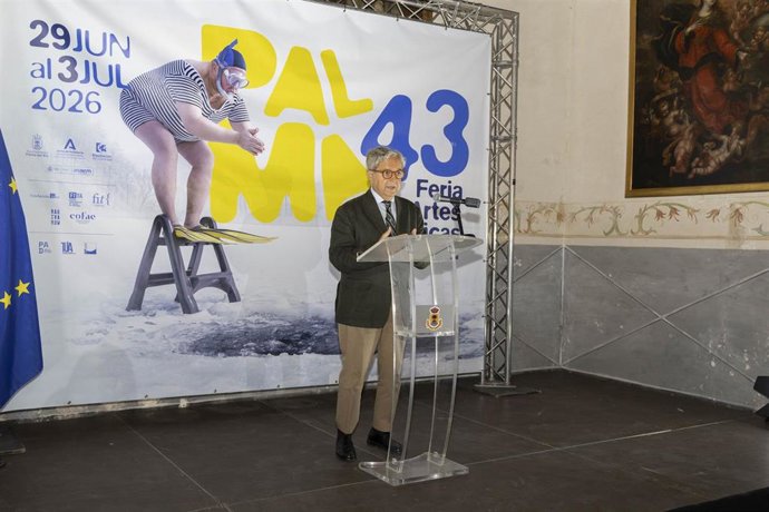 El presidente de la Diputación de Córdoba, Salvador Fuentes, en la inauguración de la 43ª edición de su Feria de las Artes Escénicas de Andalucía.
