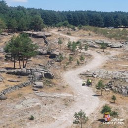 Imagen de la zona en la que se rescató a la montañera herida
