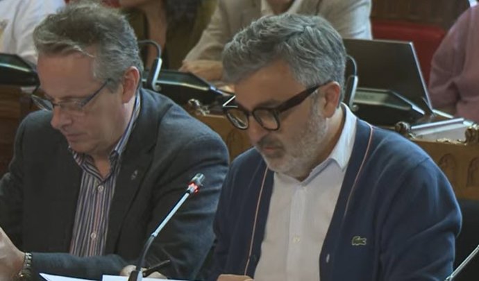Alejandro Calvo en una comisión parlamentaria