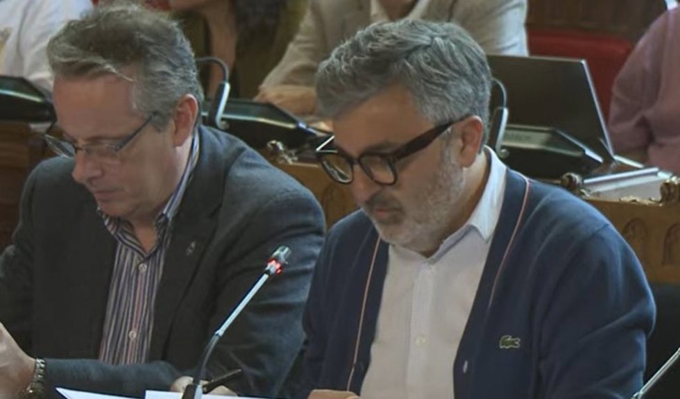 Alejandro Calvo en una comisión parlamentaria