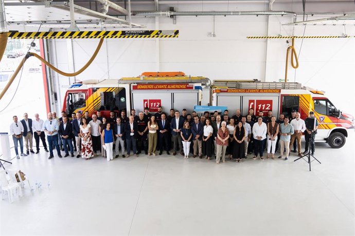 Inauguración del primer parque de bomberos de Níjar (Almería).