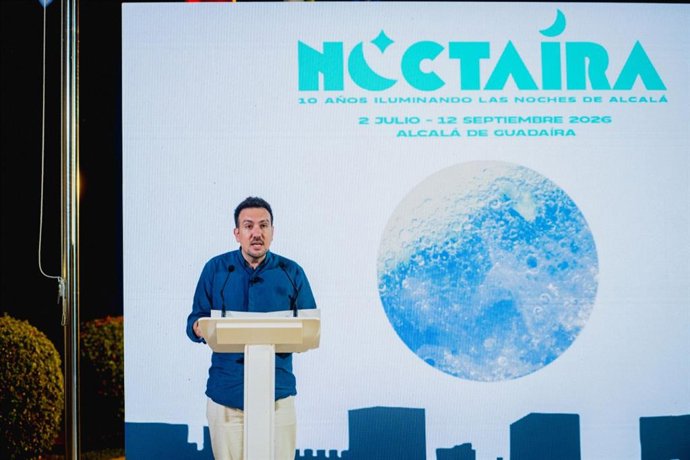 El delegado de Cultura, Christopher Rivas, en la presentación de la programación del Noctaíra
