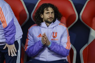 Futbol, Universidad de Chile vs Santiago Wanderers. Copa Chile 2026. El entrenador interino de Universidad de Chile Fabricio Coloccini es fotografiado durante el partido contra Santiago Wanderers por la Copa Chile disputado en el Estadio Nacional de