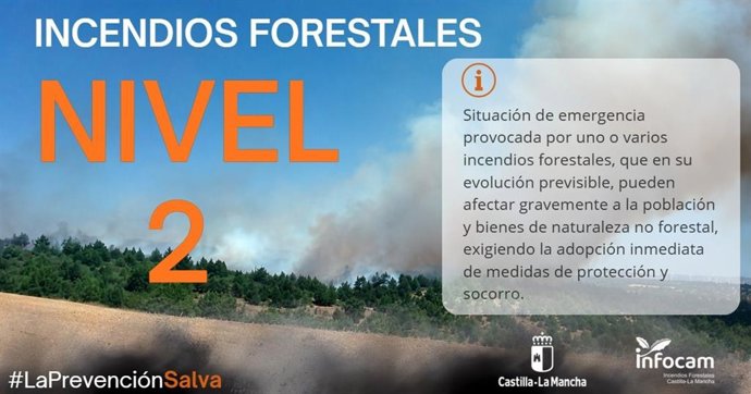 Incendio en Calzada de Calatrava