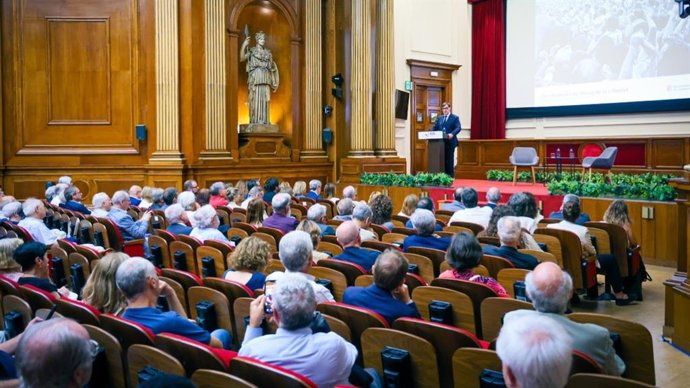 El president de la Generalitat, Salvador Illa, durant la seva intervenció en l'acte