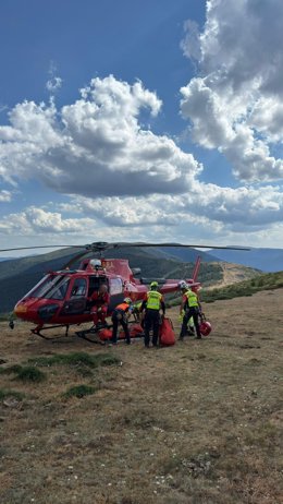 Herido potencialmente grave un hombre de 69 años tras sufrir un accidente de parapente en Villavieja del Lozoya