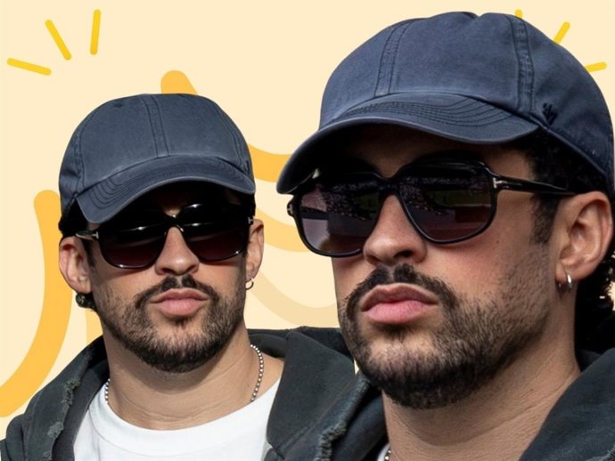La fórmula de estilo de Bad Bunny para apoyar a Djokovic en Wimbledon es tan sencilla como infalible