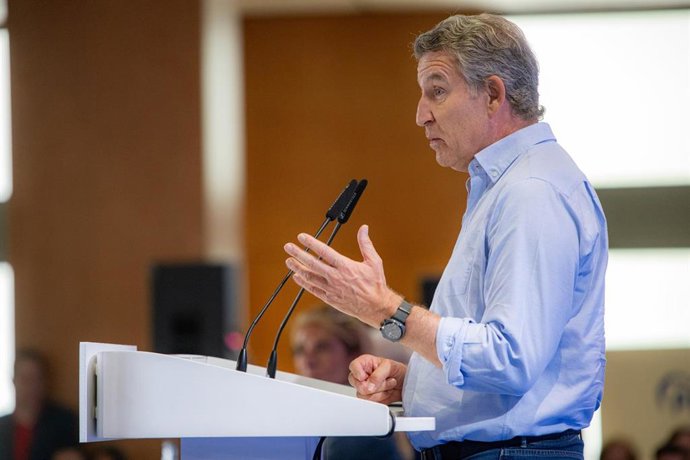 El presidente del PP, Alberto Núñez-Feijóo.