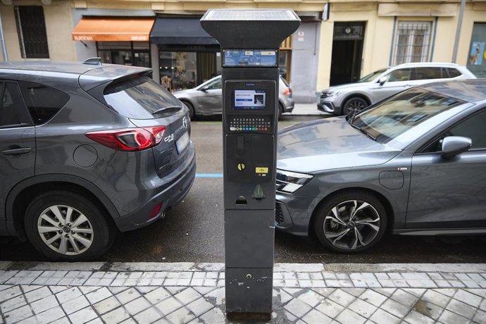 Archivo - Parquímetro del Servicio de Estacionamiento Regulado (SER), a 9 de marzo de 2026, en Madrid (España). 