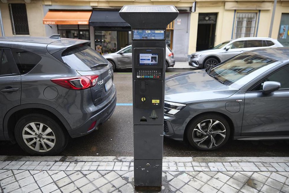 Archivo - Parquímetro del Servicio de Estacionamiento Regulado (SER), a 9 de marzo de 2026, en Madrid (España). 