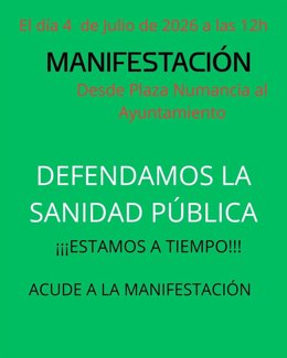 Colectivos convocan una manifestación en defensa de la sanidad pública este sábado en Santander
