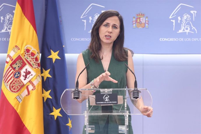 La secretaria general de Podemos, Ione Belarra 