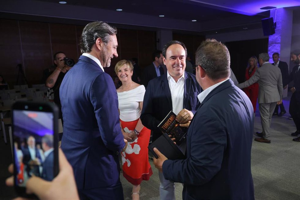 El 'president' de la Generalitat, Juanfran Pérez Llorca, este martes en Benidorm (Alicante)