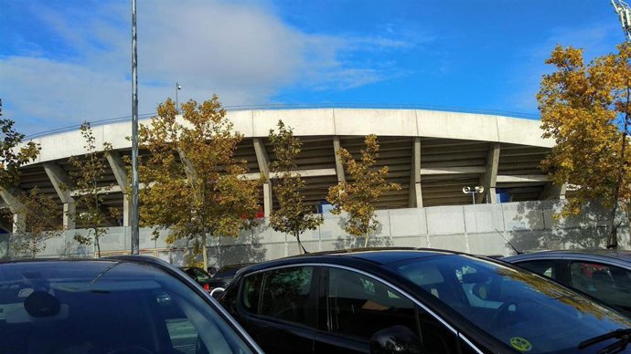 Archivo - Imagen de recurso de la fachada del Estadio del Getafe CF