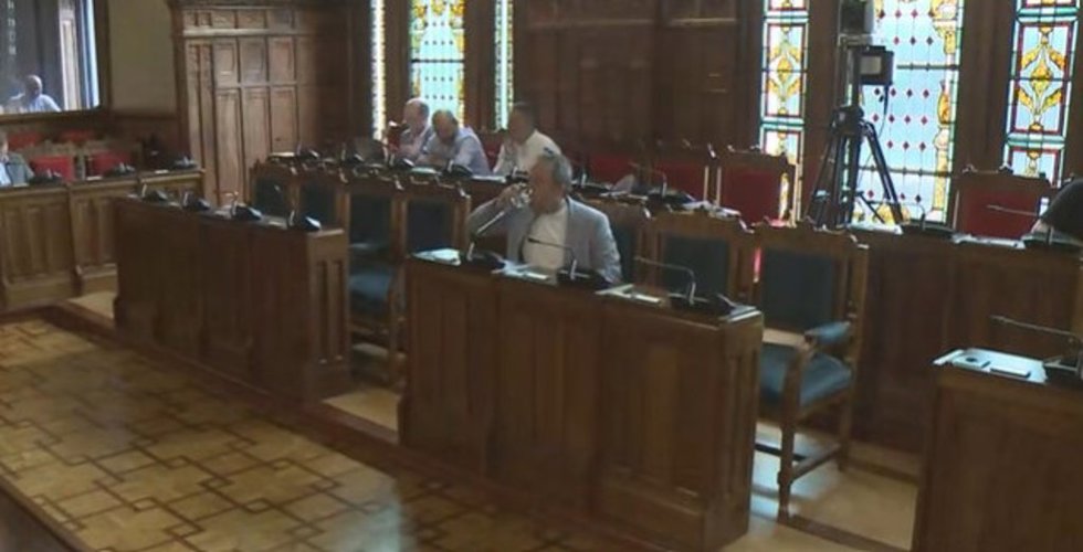 Ovidio Zapico, en una comisión parlamentaria