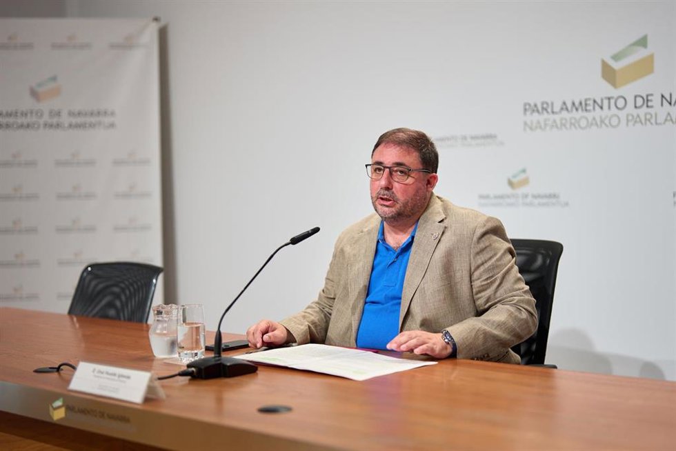 El presidente del Parlamento de Navarra, Unai Hualde, presenta la Memoria de Actividades del Legislativo foral correspondiente al tercer año de la XI legislatura.