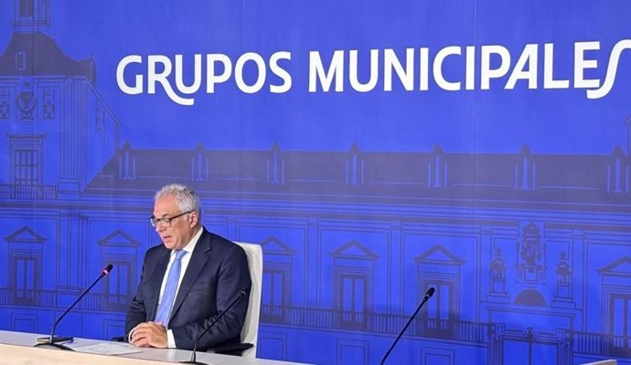 Archivo - El portavoz del PP en el Ayuntamiento de Madrid, Carlos Izquierdo