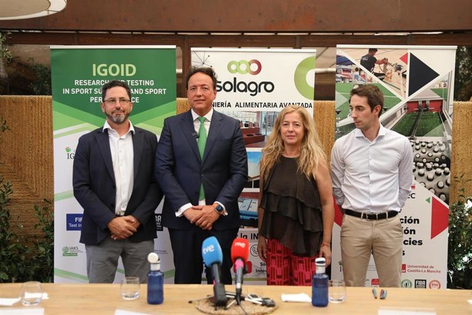 Presentación de Govarepi, el proyecto castellanomanchego que transformará residuos de pistacho en pavimentos de instalaciones deportivas.