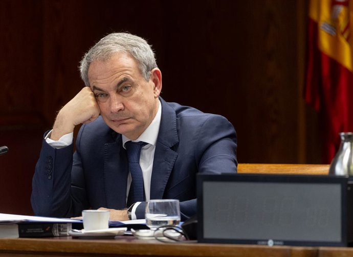 Archivo - Arquivo - O ex-presidente do Governo, José Luis Rodríguez Zapatero, comparece perante a Comissão de Investigação sobre o “caso Koldo”, no Senado, em 2 de março de 2026, em Madri (Espanha). Zapatero foi intimado pelo Partido Popular para prestar 
