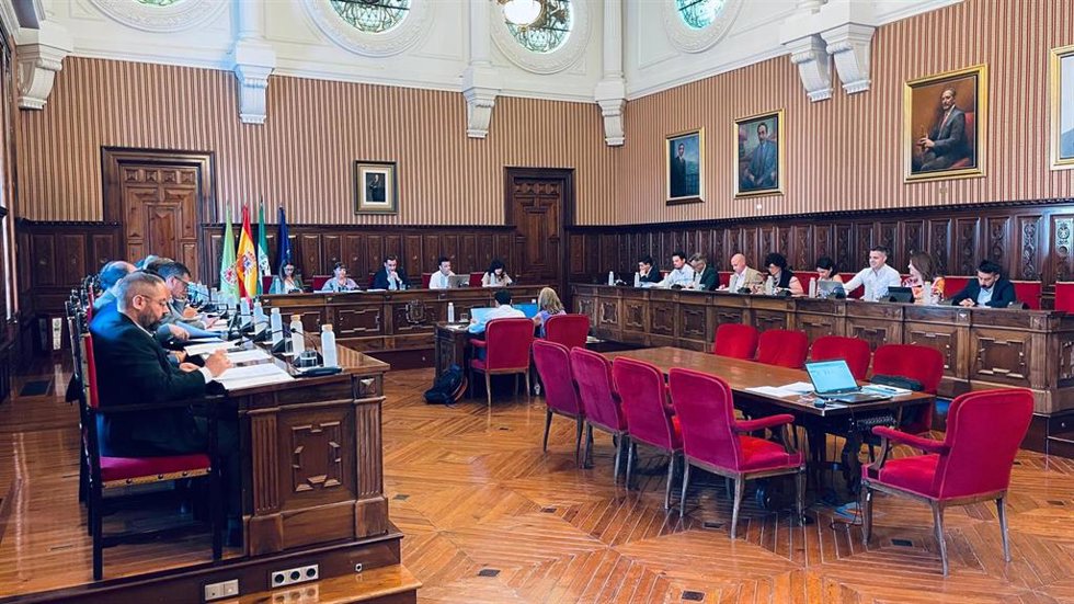 Pleno ordinario de la Diputación de Jaén.