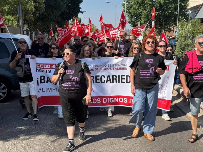 Concentración trabajadoras limpieza