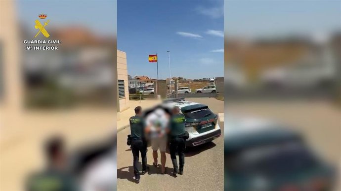 Uno de los detenidos por su presunta participación en el secuestro de un hombre en Pulpí (Almería).