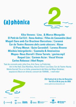 Cartel del festival (a)phònica de Banyoles 2026
