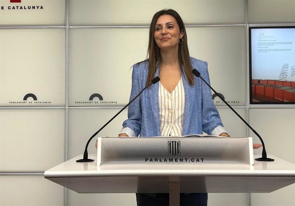 La portavoz del PP en el Parlament, Lorena Roldán