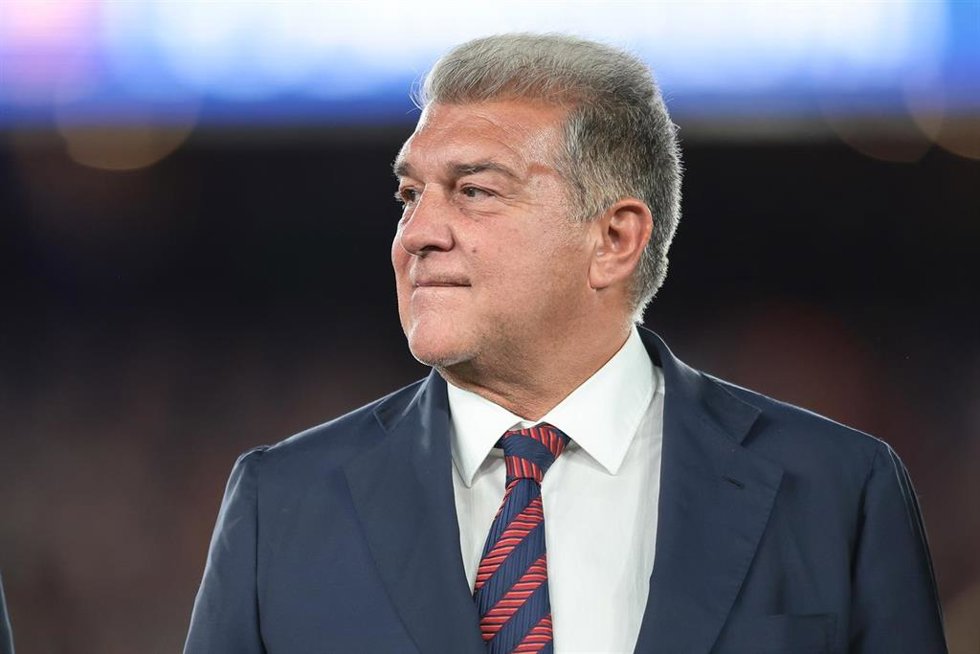 Archivo - El presidente del FC Barcelona, Joan Laporta