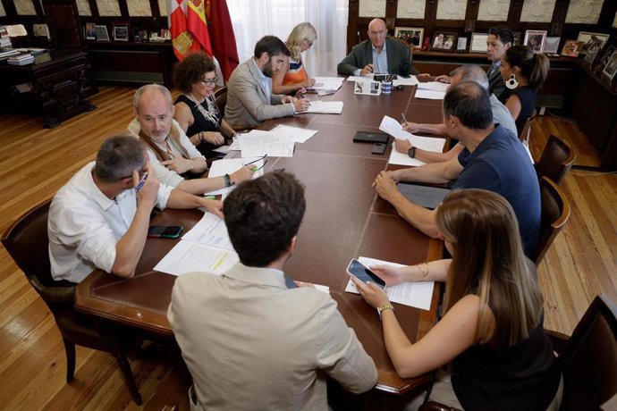 Junta de Gobierno en el Ayuntamiento de Valladolid.
