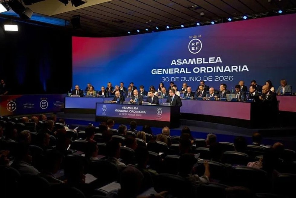Asamblea General Ordinaria de la RFEF en la Ciudad del Fútbol de Las Rozas.