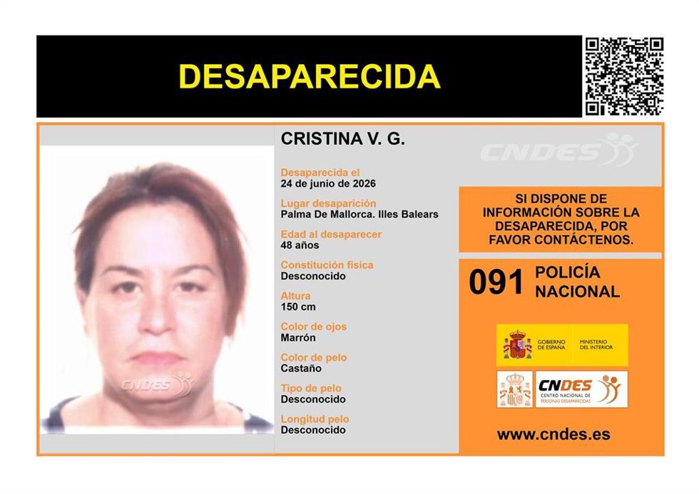 Buscan en Palma a una mujer desaparecida desde el pasado 24 junio.
