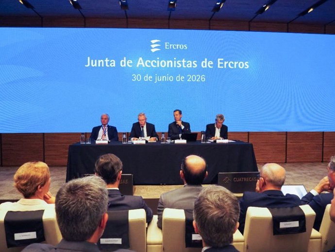 Archivo - Momento de la Junta General de Accionistas de Ercros