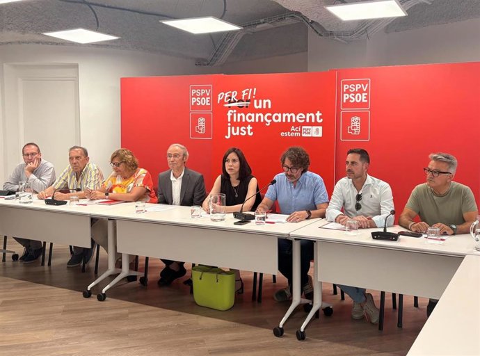 Ejecutiva del PSPV presidida por la líder del partido, Diana Morant