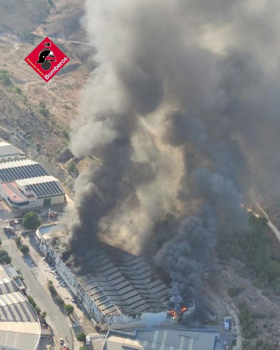 Imagen del incendio