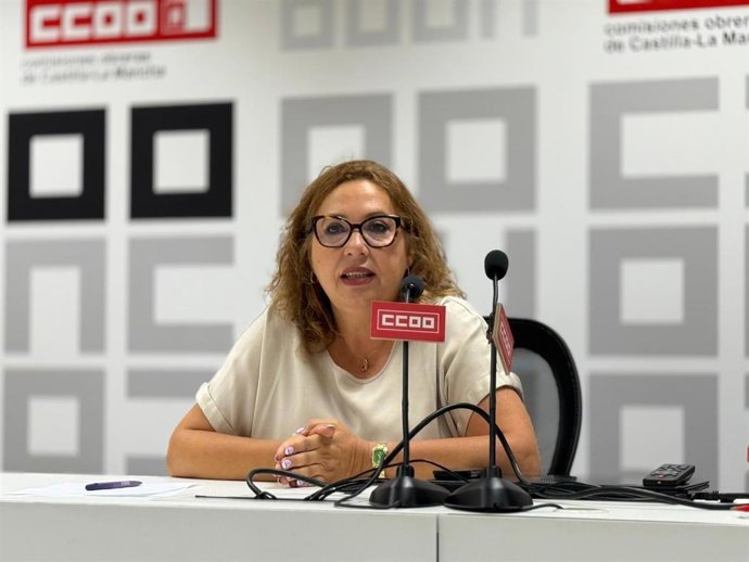La secretaria de la Federación de Enseñanza de CCOO Castilla-La Mancha, Ana Delgado.