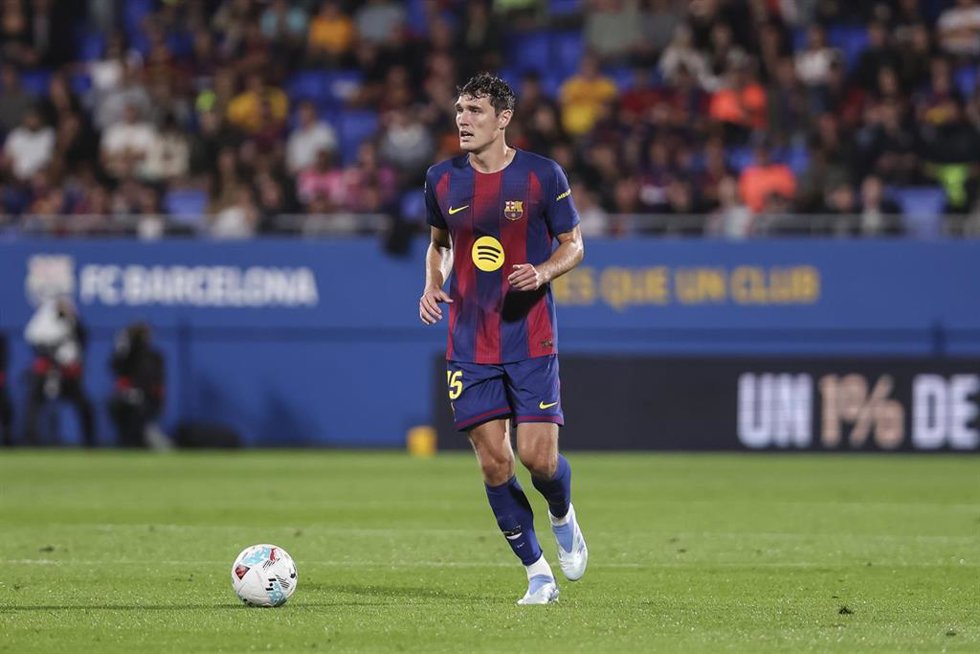 Archivo - Andreas Christensen en un partido con el FC Barcelona