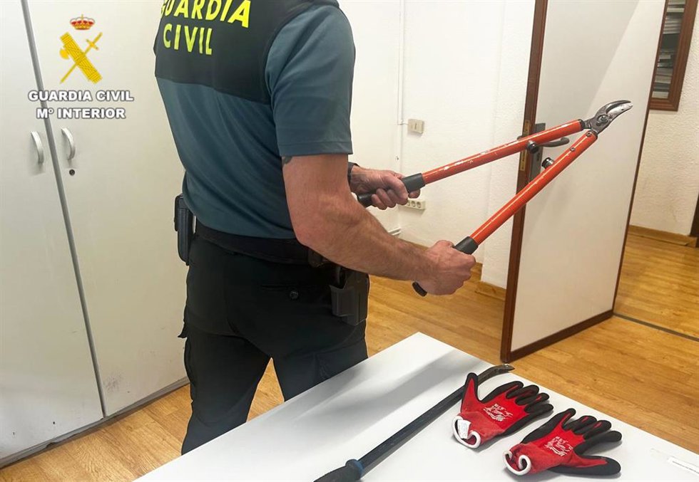 Herramienta intervenida en la operación