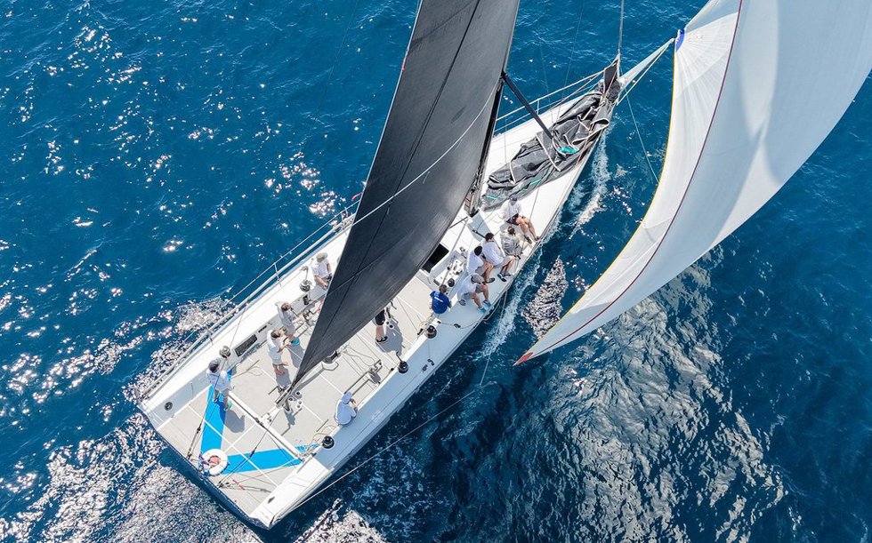 El Hispania, en el pasado Trofeo Conde de Godó de vela del RCN Barcelona.