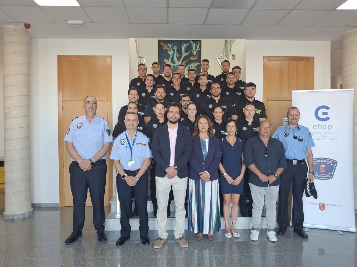22 aspirantes a Policía Local inician su formación en la Escuela de la Administración Pública de la Región de Murcia