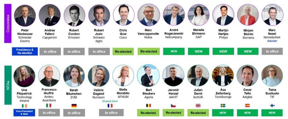 Nueva junta ejecutiva de Digital Europe
