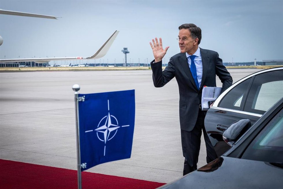 El secretario general de la OTAN, Mark Rutte, de visita en Alemania