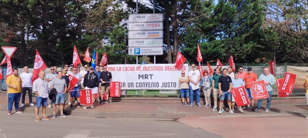 La plantilla de Moreda Riviere Trefilerías lleva a Santander sus movilizaciones ante el bloqueo de la negociación