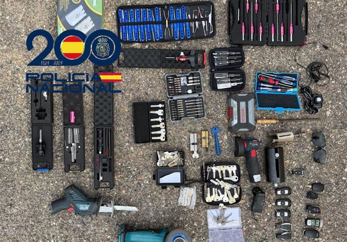 Pertenencias intervenidas en Sevilla
