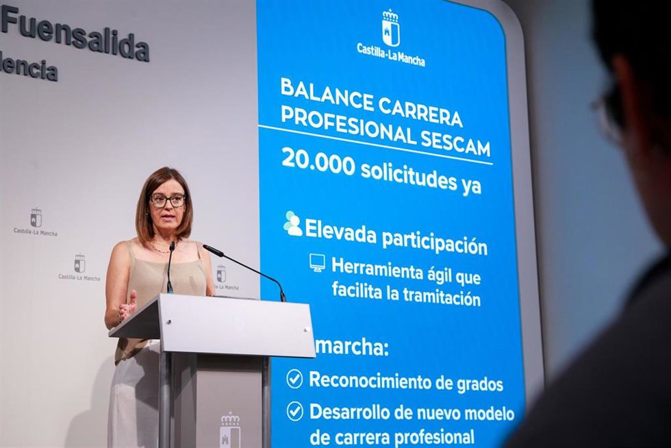 La consejera Portavoz, Esther Padilla.
