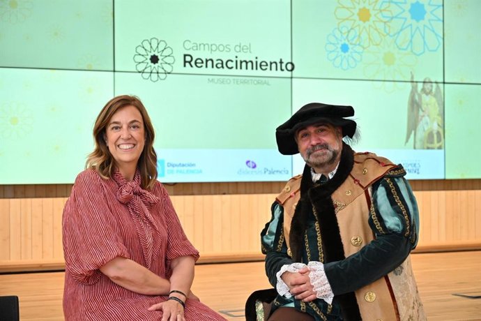 Armisén durante la celebración de los cinco años del Museo territorial Campos del Renacimiento.