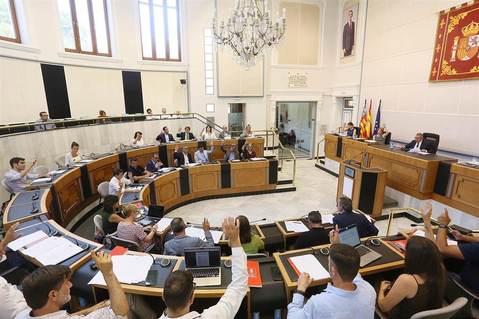 Pleno de julio de la Diputación de Alicante