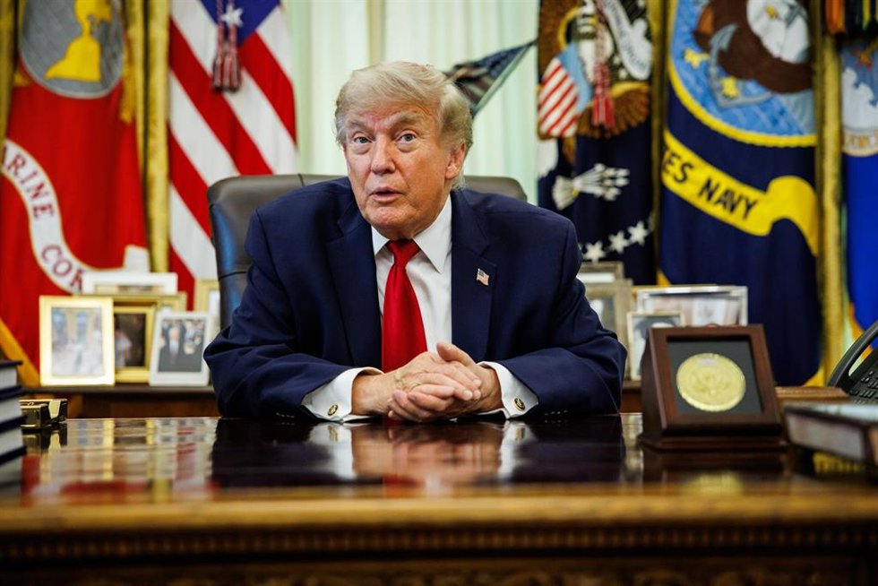 El presidente de EEUU, Donald Trump, en la Casa Blanca. 