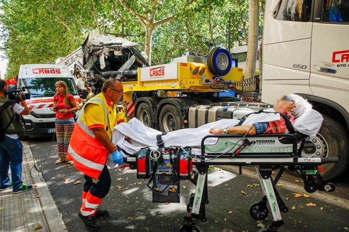 El lloc de l'accident