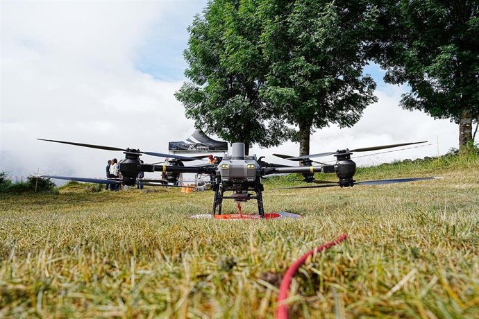 Prueba piloto con drones en la Val d'Aran (Lleida)